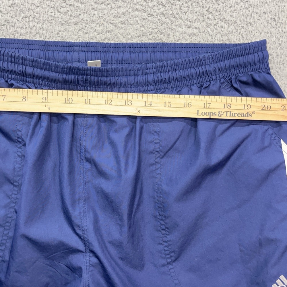 Adidas Track Pants Mens XL Vintage Y2K Baggy Streetwear Mesh Lined Blue Zip Legs - Picture 3 of 12